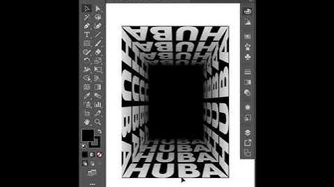 Text Tunnel Effect in Adobe Illustrator | Transform Effect #shorts