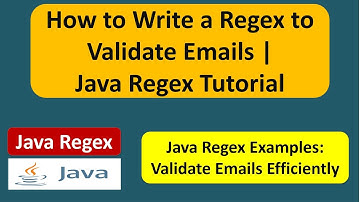 How to Write a Regex to Validate Emails | Java Regex Tutorial | Regex in java