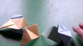 How to fold an Origami Sonobe Cube