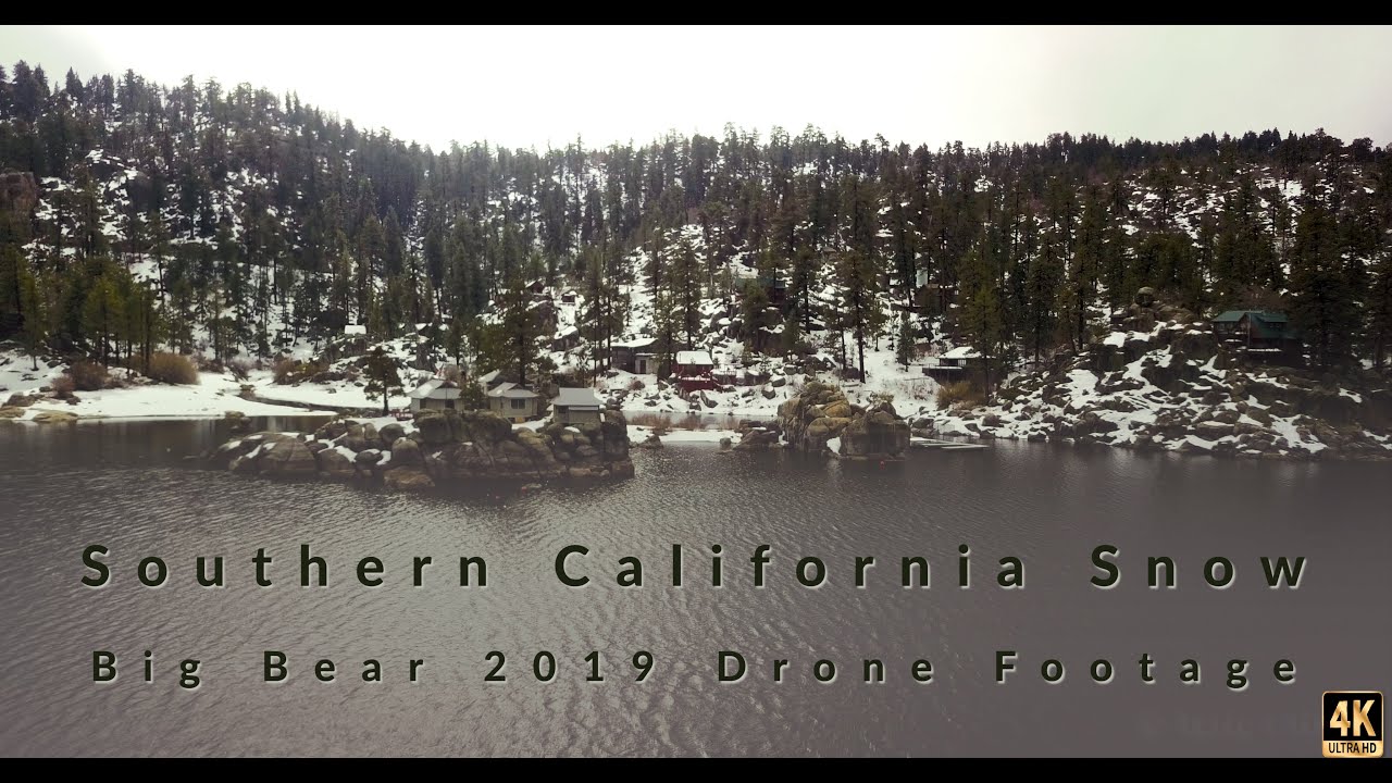 Big Bear Snow 2019 Drone Footage Southern California 4k - YouTube