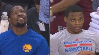 Kevin Durant vs Russell Westbrook 1st Meeting Thunder vs Warriors 11-3-2016