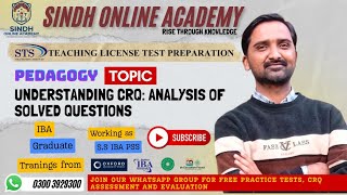 Understanding a CRQ: Analysis and Evaluation of Solved Questions | Teaching License Test | SOA