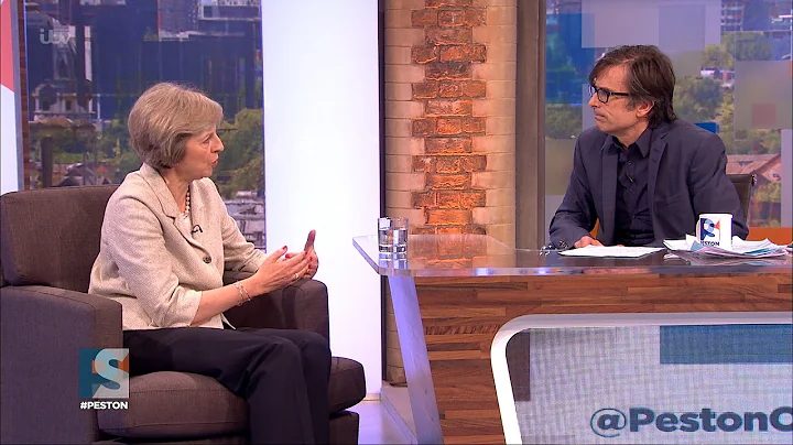 Theresa May speaks to Robert Peston