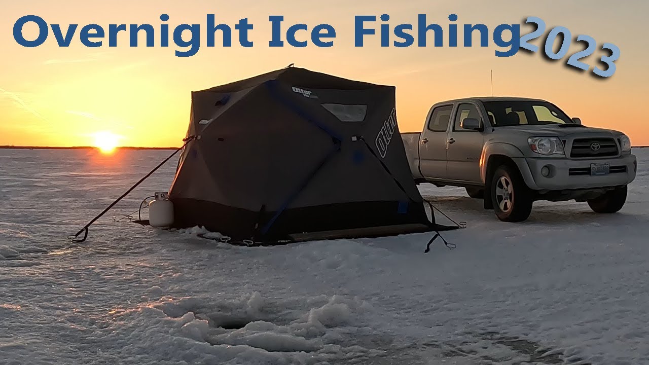 Подледная рыбалка с ночевкой на озере Виннипег в 2023 году