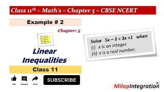 5x-3 is less then 3x+1 Solved | Class 11 Maths Example 2 | Inequality Challenge