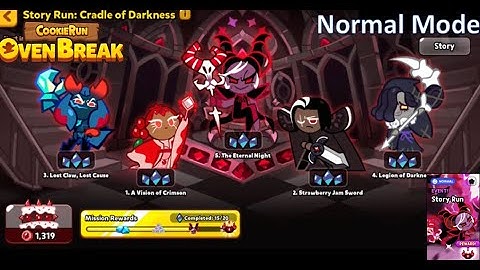 Cookie Run Ovenbreak : Story Run Cradle Of Darkness Normal Mode