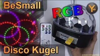 BeSmall RGB LED Disco Kugel mit MP3-Player Funktion von USB/SD-Karte