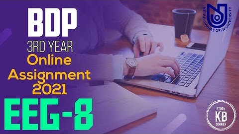 NSOU BDP 3rd Year EEG-8 Assignment 2021 || Live || NSOU EEG-8 MCQ Question/Answer
