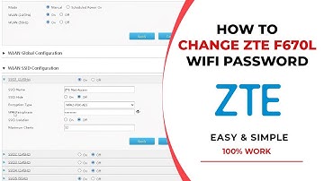 ZTE Wifi Password Change