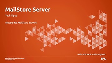 Tech Tipps: Umzug des MailStore Servers