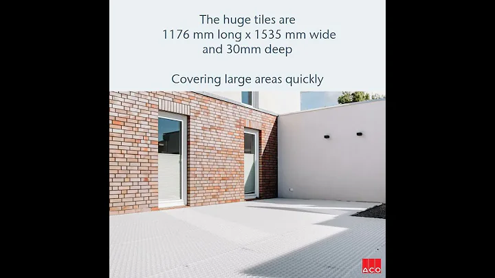 New ACO GravelGuard, gravel stabilisation tile with ECO grey 100% recycled tile.