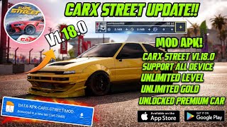 Carx Street Mod Apk 1.18.0 | Carx Street All Primium Cars Unlocked | Carx Mod Apk Gameplay