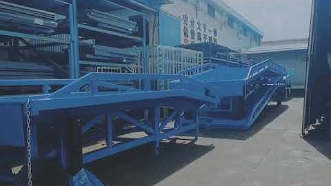 mobile style container loading unloading ramp platformhydraulic cargo lift elevator scissor lift