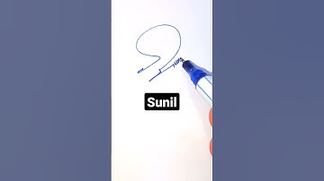 Sunil name signature design #shorts