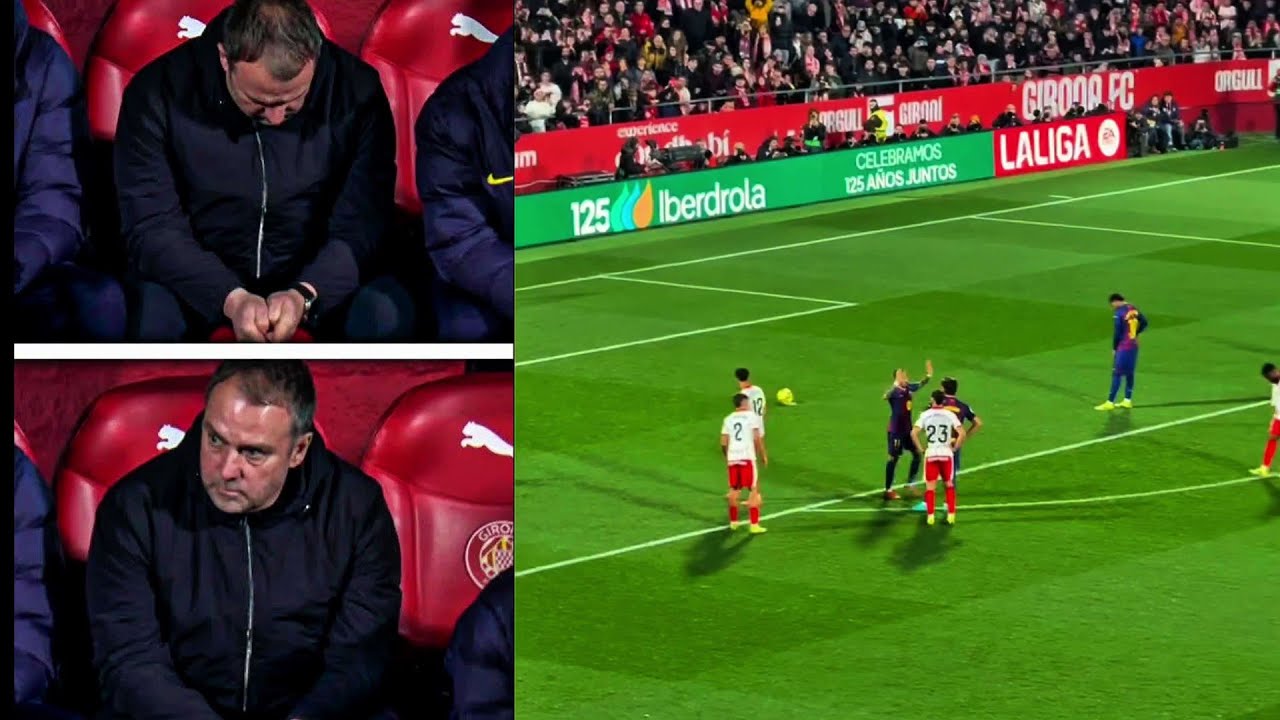 Hansi Flick  Reaction to Lamine Yamal Miss Penalty | Barcelona vs Girona