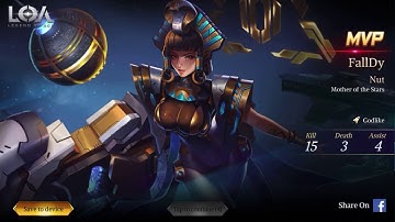 Nut - Legend of Ace Full Gameplay Ranked Match | #LOA • (iOS/Android)