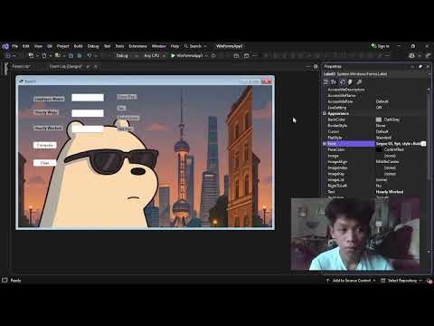 Creating Windows form about  Dynamic Payroll System in Visual Basic | Easy Salary Computation 
