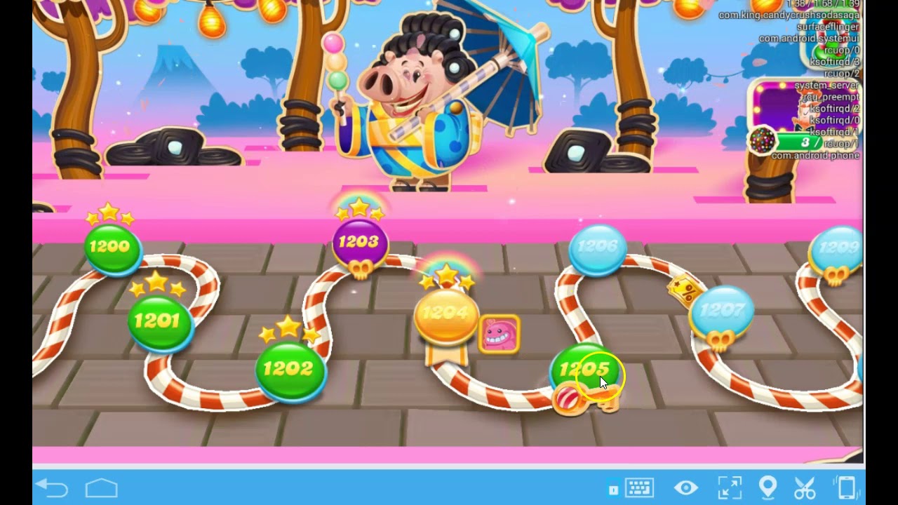 Candy Crush SODA 1203, Candy Crush SODA Saga 1204 and 1205 bonus enhanced note