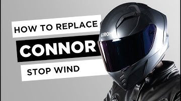 AIROH CONNOR FULL FACE HELMET STOP WIND ASSEMBLY AND DISASSEMBLY VIDEO TUTORIAL
