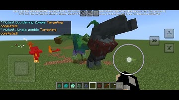 Mutant Zombies vs Mutant Bouldering Zombie (Mutant Creatures Bedrock v4.2)