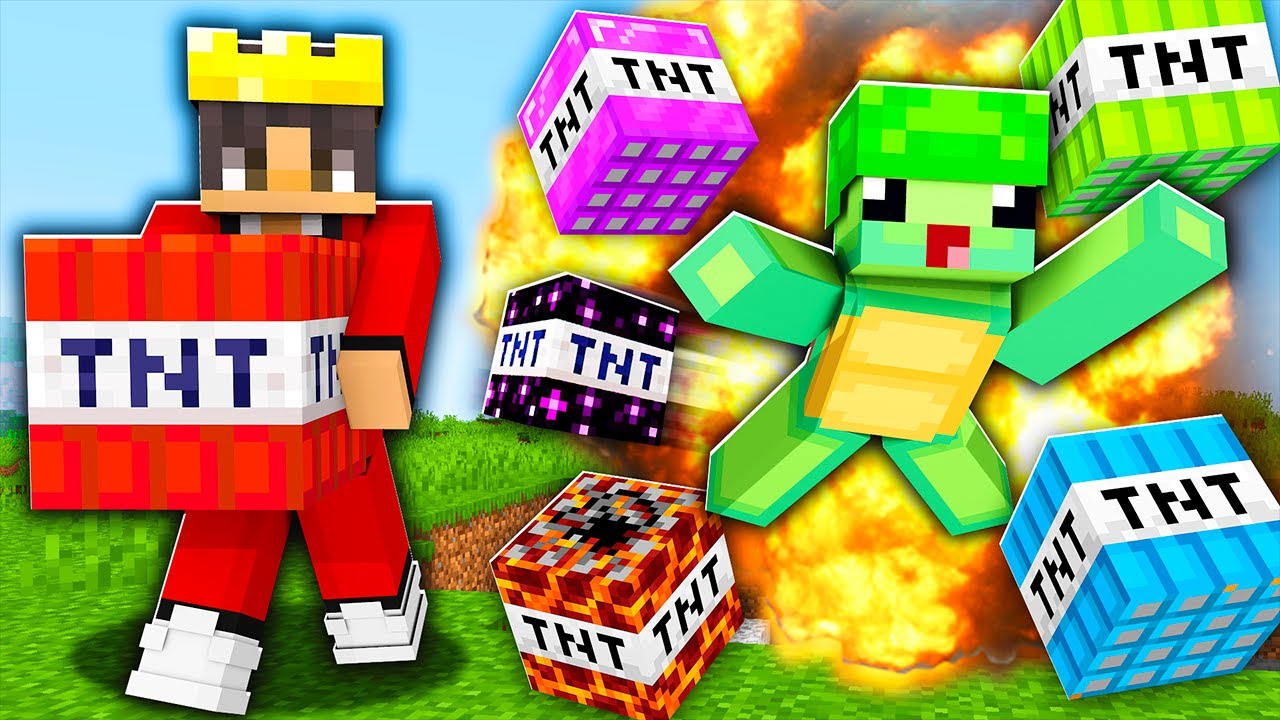 Using SUPER TNT To Prank My Friends In Minecraft!
