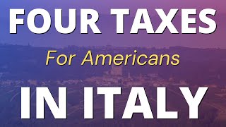 Four Taxes In Italy