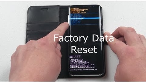 Hard Key Factory Data Reset Galaxy S8/S8+