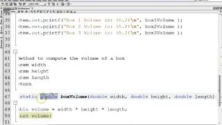 Java User Defined Static Methods