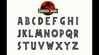 jurassic park Font Svg File #etsy #shop (Link In Bio)