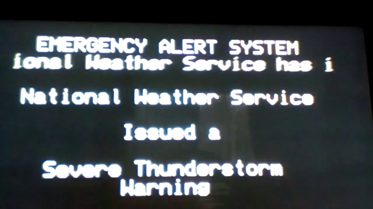 NOAA TV EAS: Severe Thunderstorm Warning 01/06/2016 (EAS #1) - YouTube