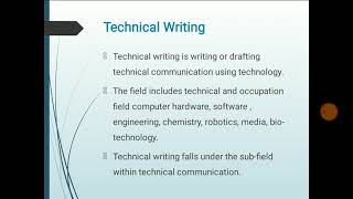 301.1 Effective Technical Communication - Technical writing