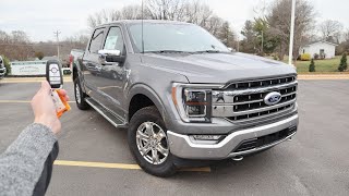 2022 Ford F-150 Lariat: Start Up, Walkaround, POV, Test Drive and Review