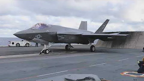 U.S. Navy F-35C Strike Fighters aboard the USS George Washington