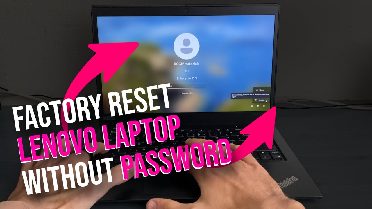 How to hard reset restore wipe forgot password Lenovo laptop (2025 ...