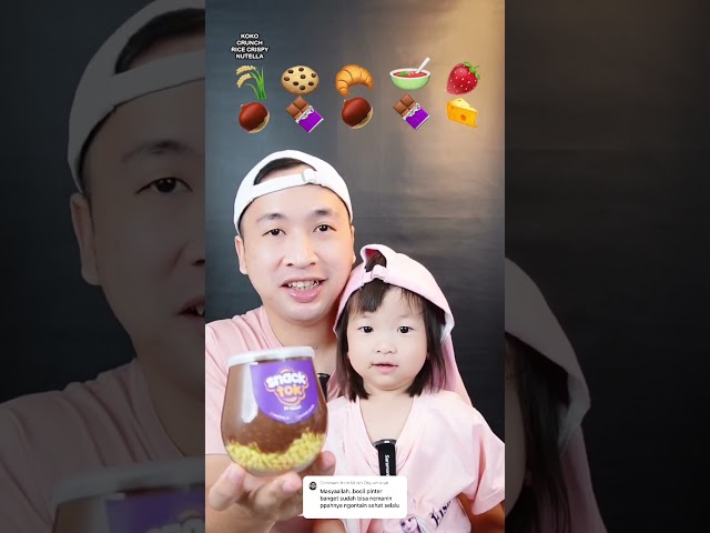 Part 1 Makan SnackTok sesuai Emoji👨‍👧 #asmr #anakmukbang #makansesuaiemoji #coklatlumer class=