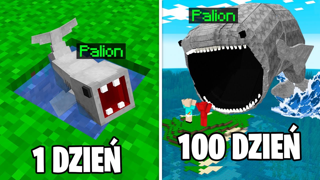 PRZEŻYŁEM 100 DNI JAKO BLOOP w Minecraft!