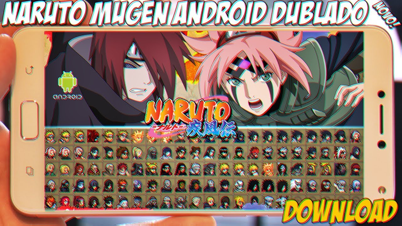 Naruto Mugen Dub Para Android Com 107 Chars Incriveis Download Mugenmundo Youtube
