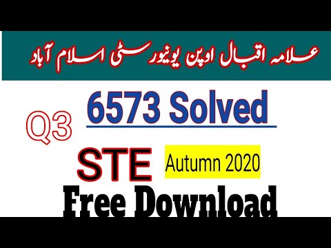 aiou solved assignment 6573