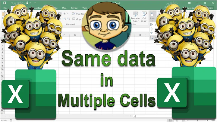 Enter the Same Data in Multiple Excel Cells