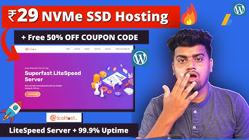 😱Loot Offer - NVMe SSD Web Hosting @Rs.29 Only ✅ Big Sale! Web Hosting+ 50% OFF COUPON 🔥IceHost