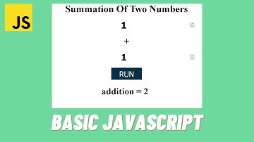 JavaScript Tutorial: Basic Level Summation of Two Numbers || CodeWith Buddha