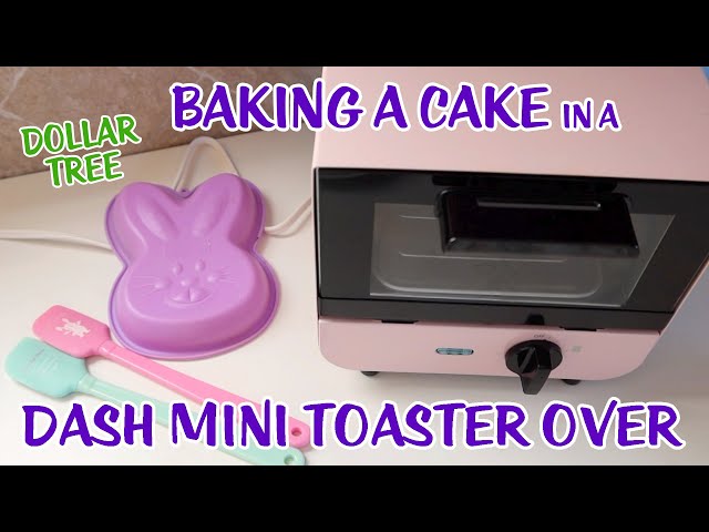 Dash Mini Toaster Oven Review + Dollar Tree Mini Bunny Cake Pan + Dash Mini  Bundt Maker 