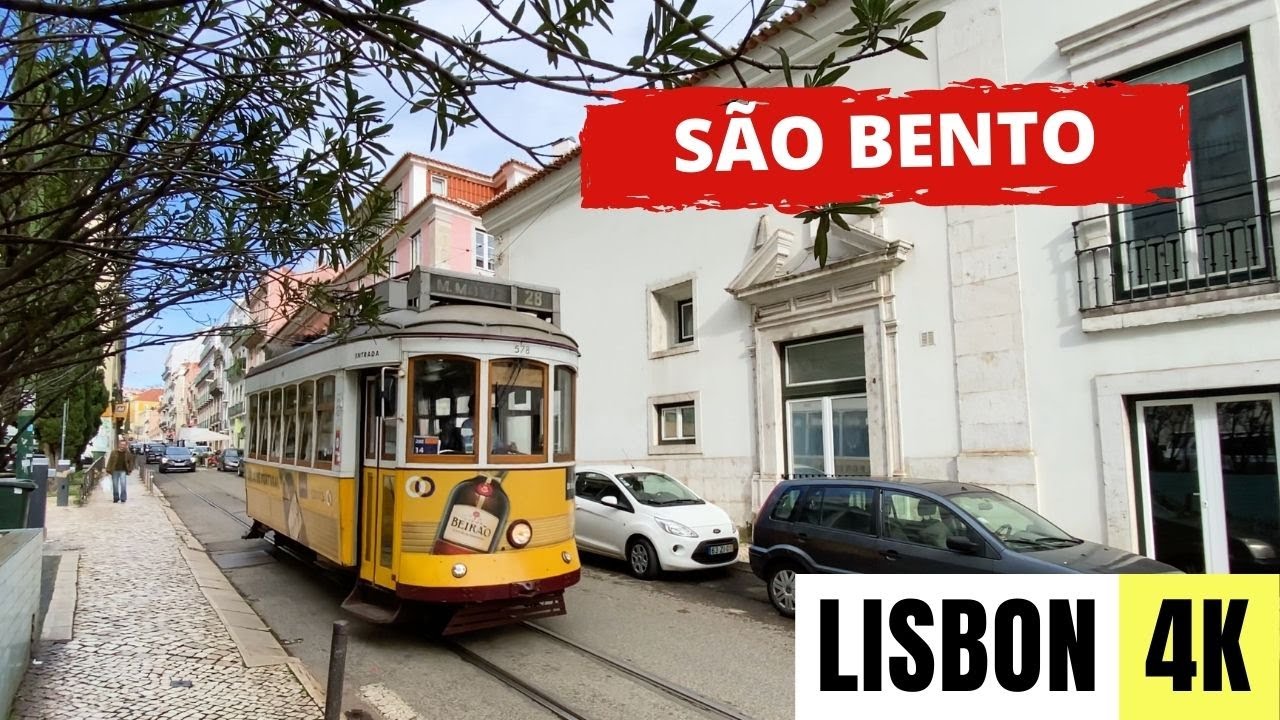 LISBON, PORTUGAL 🇵🇹 [4K] São Bento to Baixa — Walking Tour