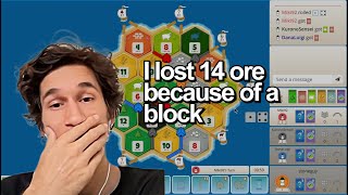 And complained the whole game | Day 107 | Full Catan Ranked Game