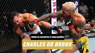 Todos os nocautes e finalizações de Charles 