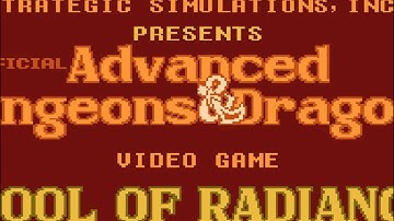 Intro  -  Advanced Dungeons & Dragons - Pool of Radiance - NES/Famicom - 1992 (1991 JAP)