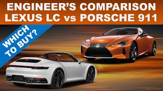 ENGINEER'S COMPARISON: LEXUS LC 500 vs PORSCHE 911 // WHICH ONE WOULD YOU BUY? // LET'S DREAM!