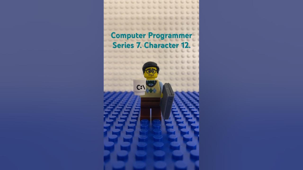 Lego Minifigure. Computer Programmer Series 7. Character 12. - YouTube
