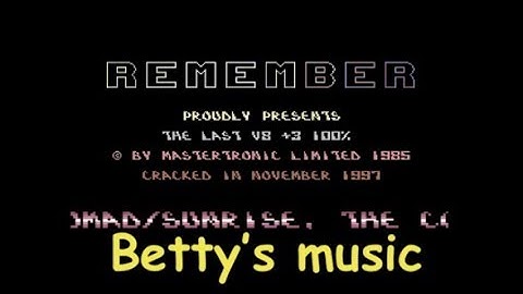 Commodore 64 music   REMEMBER