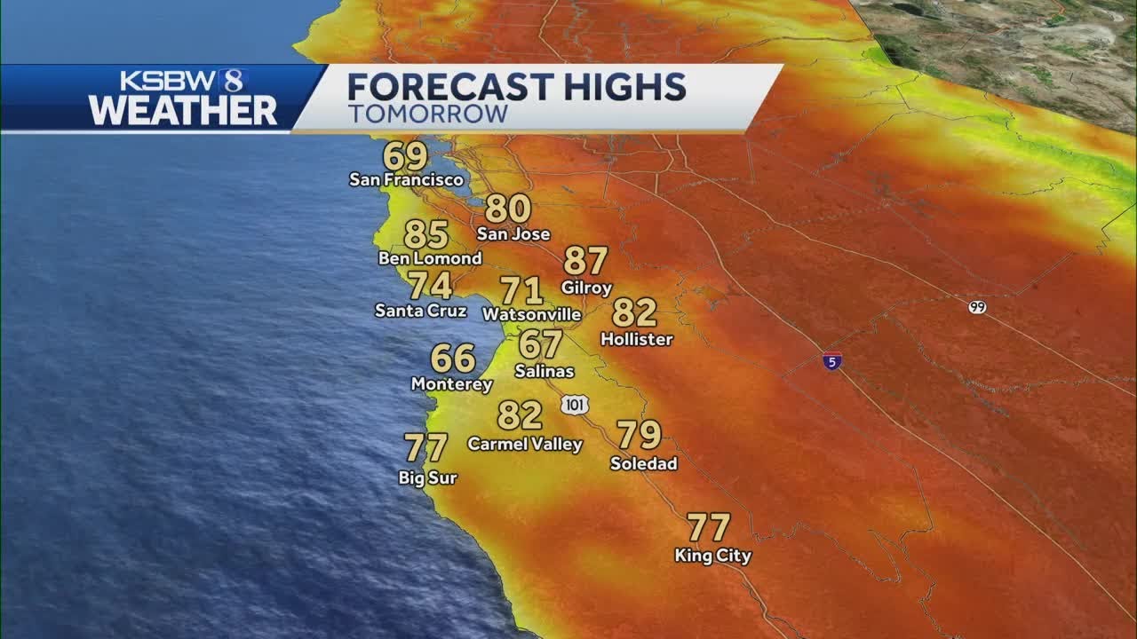 Cooler temperatures expected for Tuesday - YouTube
